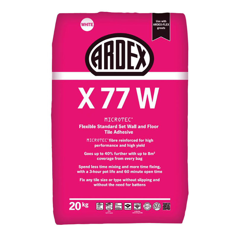 Ardex X 77 W Microtec Fibre Reinforced Flexible Standard Set